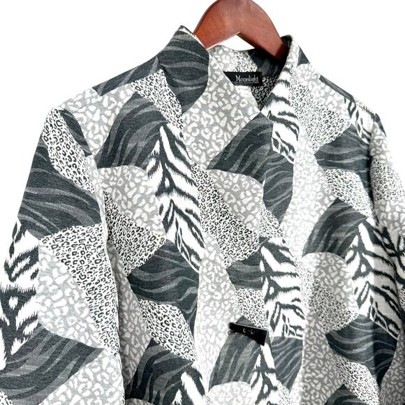 Moonlight Y & S Fashion Design XL Wearable Art to Wear Jacket Blouse Shirt Top - Picture 4 of 7